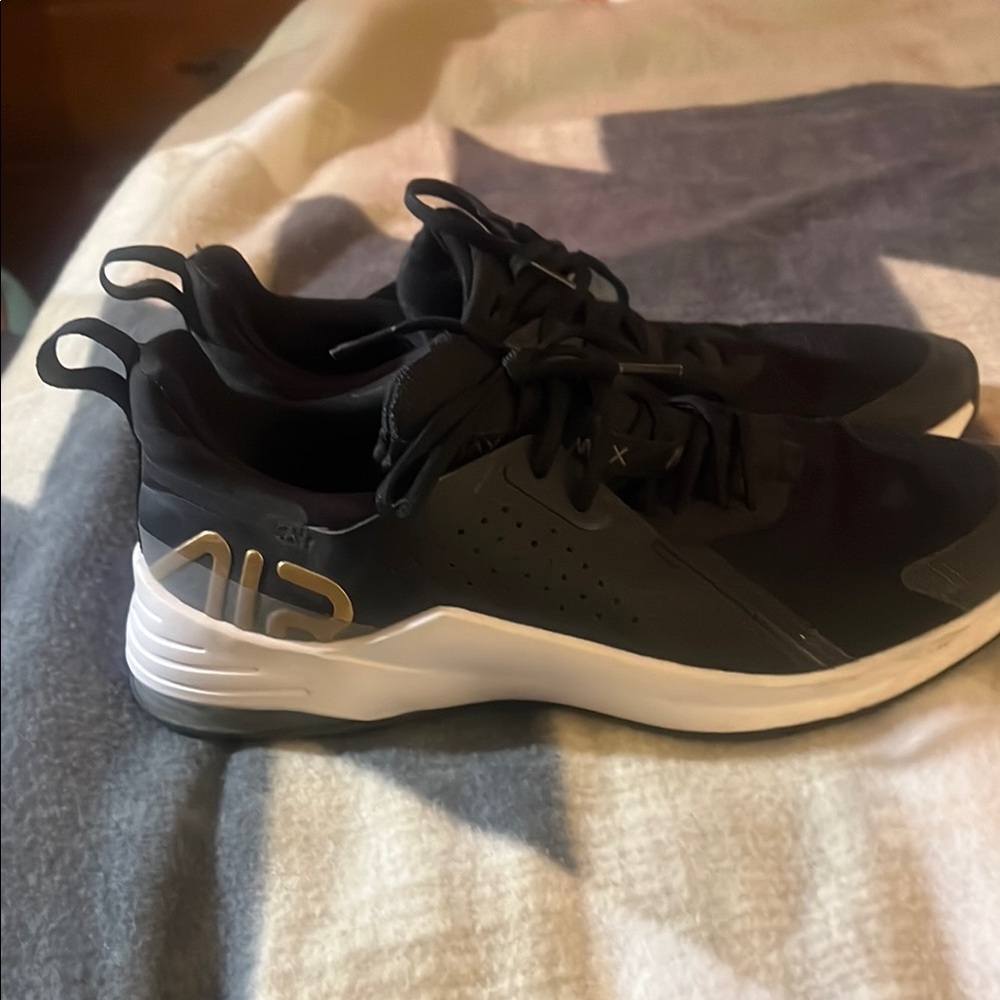 Women’s Black and Gold Athletic Shoes